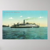Uitzicht van de veerboot Oakland Poster (Voorkant)