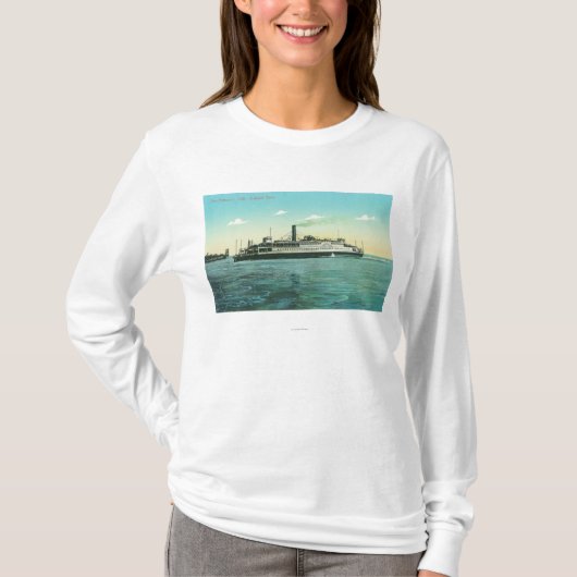 Uitzicht van de veerboot Oakland T-shirt (Voorkant)