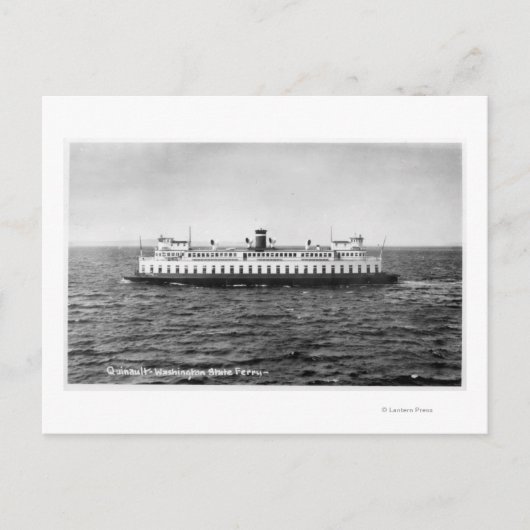 Uitzicht van de veerboot Quinault Briefkaart (Voorkant)