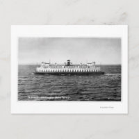Uitzicht van de veerboot Quinault