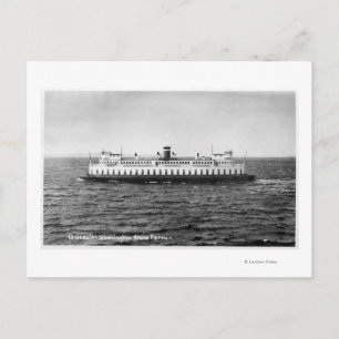 Uitzicht van de veerboot Quinault Briefkaart