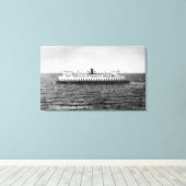 Uitzicht van de veerboot Quinault Canvas Afdruk (Insitu (Houten vloer))