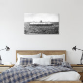 Uitzicht van de veerboot Quinault Canvas Afdruk (Insitu (Slaapkamer))