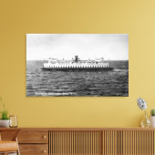 Uitzicht van de veerboot Quinault Canvas Afdruk (Insitu (Woonkamer))