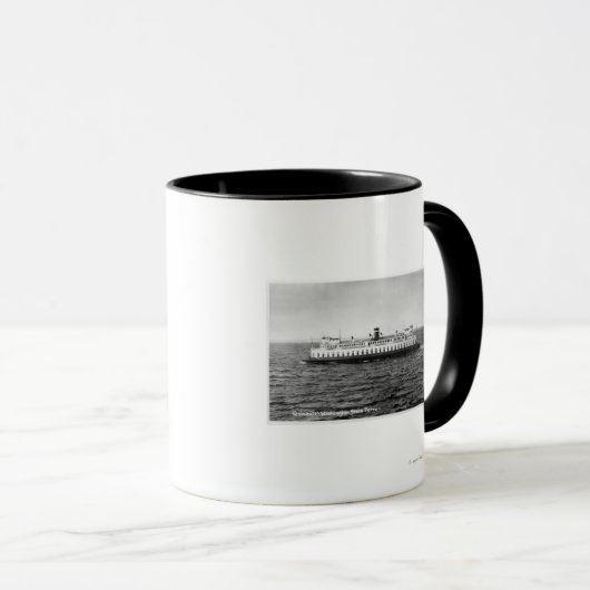 Uitzicht van de veerboot Quinault Mok (Voorkant rechts)