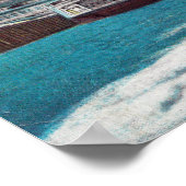 Uitzicht van de veerwielslips en -toren poster (Hoek)