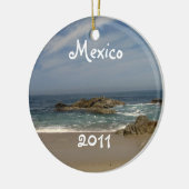 Uitzicht van de ventilatie; Mexico Souvenir Keramisch Ornament (Links)