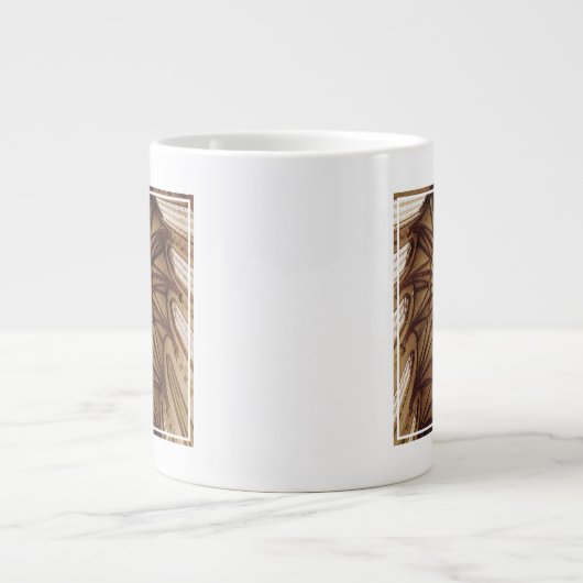 Uitzicht van de ventilatorvaulting van het plafond grote koffiekop (Voorkant)