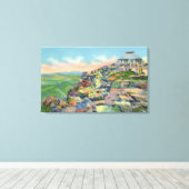 Uitzicht van de vergaderzaal van de top, Elevator Canvas Afdruk (Insitu (Houten vloer))