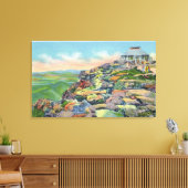 Uitzicht van de vergaderzaal van de top, Elevator Canvas Afdruk (Insitu (Woonkamer))