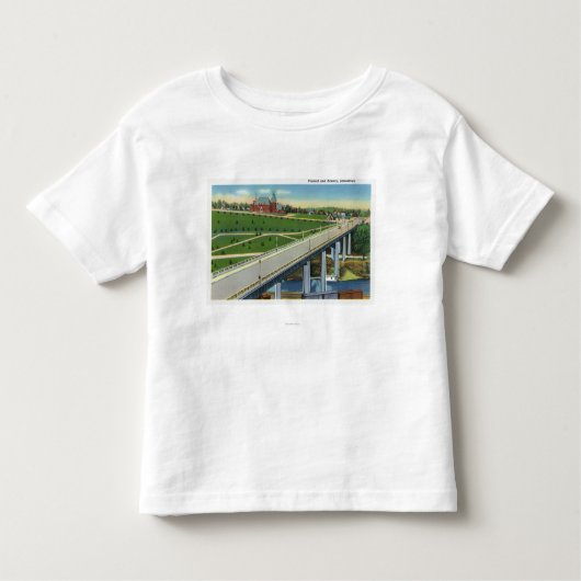 Uitzicht van de Viaduct en buitenkant van het arti Kinder Shirts (Voorkant)
