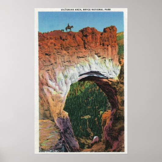 Uitzicht van de Victoriaans Arch Poster (Voorkant)
