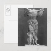 Uitzicht van de Victory Samothrace in het museum v Briefkaart (Voorkant / Achterkant)