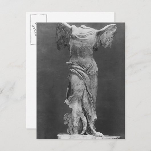 Uitzicht van de Victory Samothrace in het museum v Briefkaart (Voorkant / Achterkant)