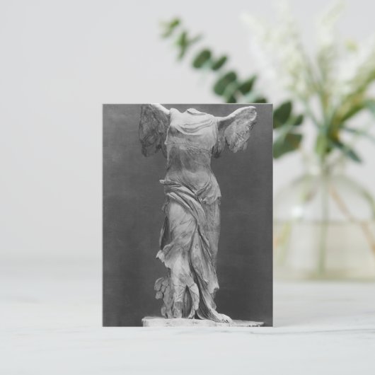 Uitzicht van de Victory Samothrace in het museum v Briefkaart (Staand voorkant)
