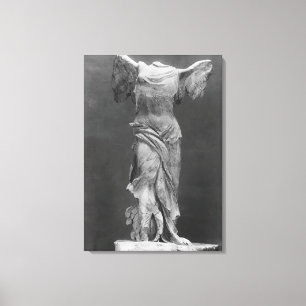 Uitzicht van de Victory Samothrace in het museum v Canvas Afdruk