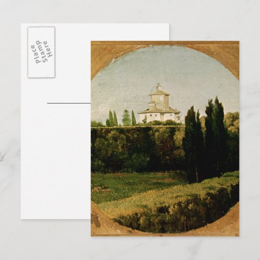 Uitzicht van de Villa Medici, Rome Briefkaart (Voorkant / Achterkant)