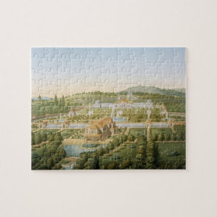 Uitzicht van de villa van King Guillaume van Wurt Legpuzzel