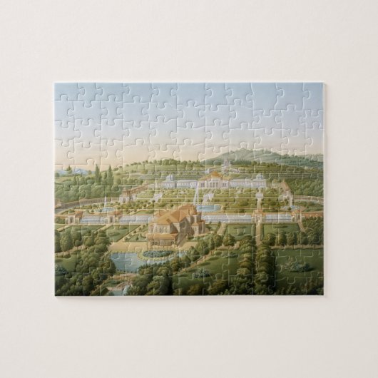 Uitzicht van de villa van King Guillaume van Wurt Legpuzzel (Horizontaal)