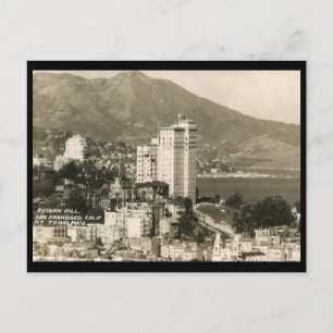 Uitzicht van de Vintage van San Francisco Briefkaart
