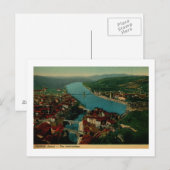 Uitzicht van de Vintage van Vienne France Briefkaart (Voorkant / Achterkant)