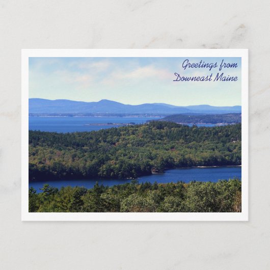 Uitzicht van de visie briefkaart (Voorkant)