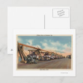 Uitzicht van de Vissende boten op de gemeentelijke Briefkaart (Voorkant / Achterkant)