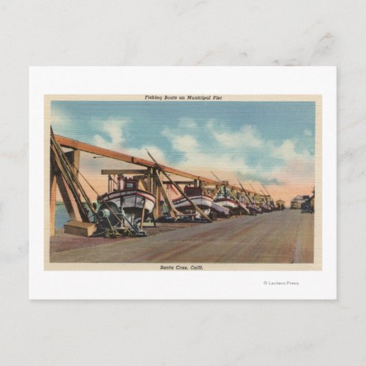 Uitzicht van de Vissende boten op de gemeentelijke Briefkaart (Voorkant)