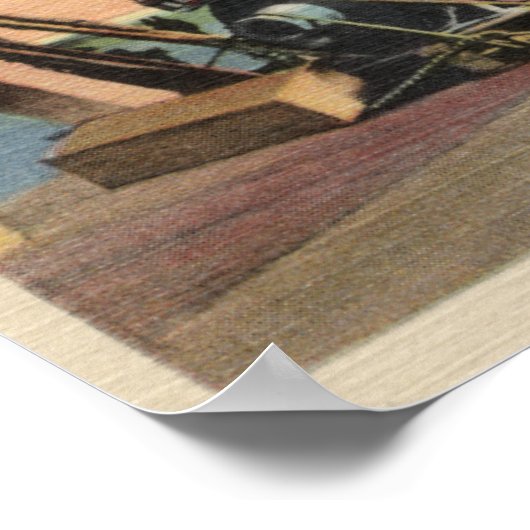 Uitzicht van de Vissende boten op de gemeentelijke Poster (Hoek)