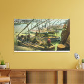 Uitzicht van de vissenhengel canvas afdruk (Insitu (Woonkamer))