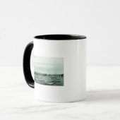 Uitzicht van de visserij met de zegen, paardenkarr mok (Voorkant links)