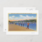 Uitzicht van de visserij zalm Gevist Briefkaart (Voorkant / Achterkant)