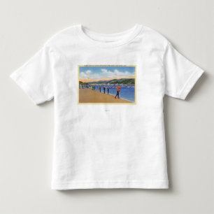 Uitzicht van de visserij zalm Gevist Kinder Shirts