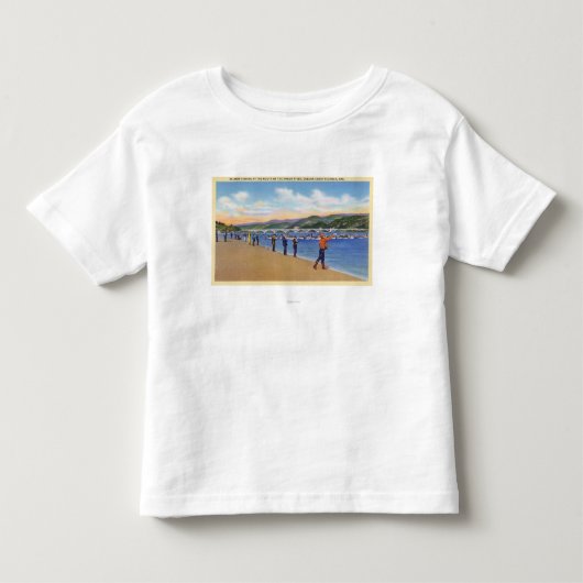 Uitzicht van de visserij zalm Gevist Kinder Shirts (Voorkant)