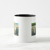 Uitzicht van de Visserijkruid, krabben aan het wer Mok (Midden)