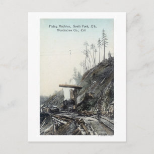 Uitzicht van de vliegmachine, South Fork Elk, CA Briefkaart