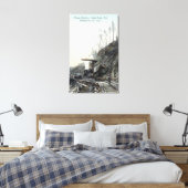 Uitzicht van de vliegmachine, South Fork Elk, CA Canvas Afdruk (Insitu (Slaapkamer))