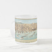 Uitzicht van de vloot in de baai van San Francisco Matglas Koffiemok (Voorkant links)