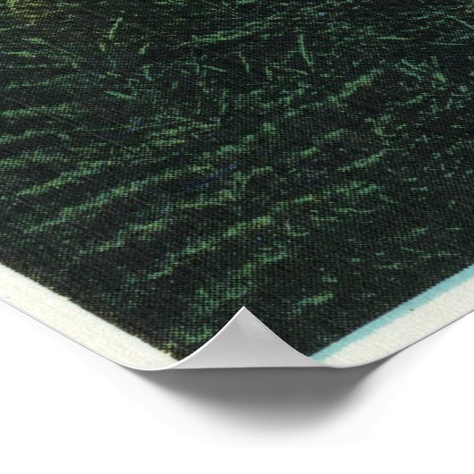 Uitzicht van de voetbrug poster (Hoek)