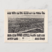 Uitzicht van de vogelgriep Kaart van Branford Conn (Voorkant)