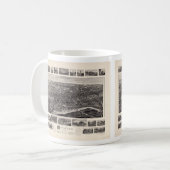 Uitzicht van de vogelgriep Kaart van Branford Conn Koffiemok (Voorkant links)