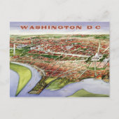Uitzicht van de vogelgriep van Washington, D.C. (1 Briefkaart (Voorkant)