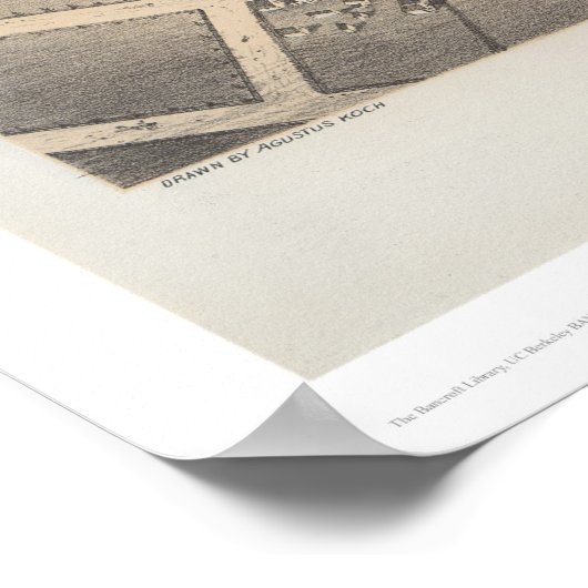 Uitzicht van de vogelstand van de stad Petaluma (1 Poster (Hoek)