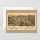 Uitzicht van de vogelstand van Durham, North Carol Briefkaart (Voorkant / Achterkant)