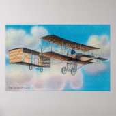 Uitzicht van de Voisin BiplaneFrankrijk Poster (Voorkant)