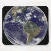 Uitzicht van de volledige Aarde en vier storm syst Muismat (Voorkant)