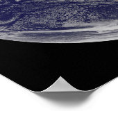 Uitzicht van de volledige Aarde en vier storm syst Poster (Hoek)