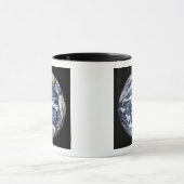 Uitzicht van de volledige aarde rond de Stille Oce Mok (Midden)