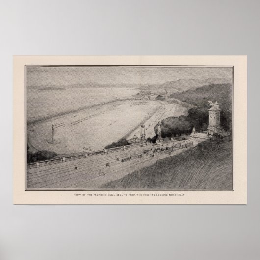 Uitzicht van de voorgestelde boorbodem poster (Voorkant)