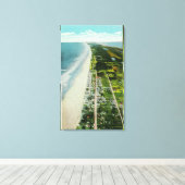 Uitzicht van de voorkant van de luchthaven canvas afdruk (Insitu (Houten vloer))